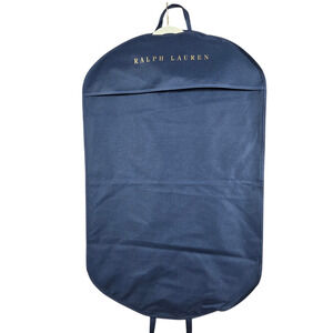 Ralph Lauren Garment Bag Navy Blue 24x39 for Suits Shirts Blazers Travel Storage